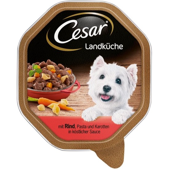 Cesar Dog Food Wet Food Recommendation of the Chef with Lightly Grilled Chicken Pieces, Natural Rice and Vegetables in Sauce, 14 Bowls (14 x 150 g) Cesar Dog Food Wet Food Recommendation of the Chef with Lightly Grilled Chicken Pieces, Natural Rice and Vegetables in Sauce, 14 Bowls (14 x 150 g)