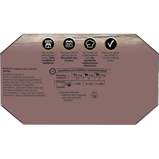 Cesar Dog Meal - 24 Bowls (3 Packs of 8 x 150g) - Wet Dog Food in Sauce - Beef/Chicken/Lamb/Turkey - Complete Food & Balanced Food with Natural Ingredients Cesar Dog Meal - 24 Bowls (3 Packs of 8 x 150g) - Wet Dog Food in Sauce - Beef/Chicken/Lamb/Turkey - Complete Food & Balanced Food with Natural Ingredients