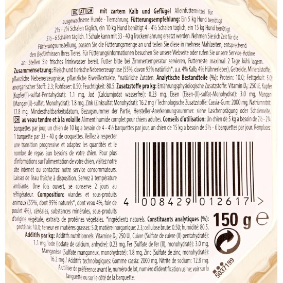 Cesar Megapack Classic Terrine - Dog Food in Bowl - 4 Varieties in Multipack - 24 x 150 g Cesar Megapack Classic Terrine - Dog Food in Bowl - 4 Varieties in Multipack - 24 x 150 g