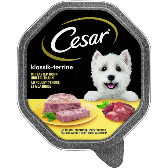 Cesar Megapack Classic Terrine - Dog Food in Bowl - 4 Varieties in Multipack - 24 x 150 g Cesar Megapack Classic Terrine - Dog Food in Bowl - 4 Varieties in Multipack - 24 x 150 g