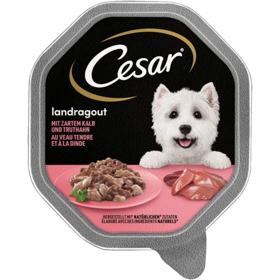 Cesar Megapack Landragout - Dog Food in Bowl - 4 Varieties in Multipack - 24 x 150 g Cesar Megapack Landragout - Dog Food in Bowl - 4 Varieties in Multipack - 24 x 150 g