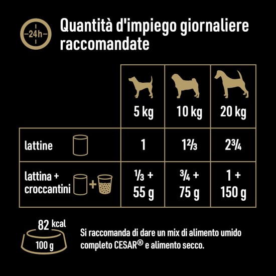 Cesar Natural Goodness Wet Dog Food Lamb and Vegetables 6 x 400g Tubs Total 2.4kg Cesar Natural Goodness Wet Dog Food Lamb and Vegetables 6 x 400g Tubs Total 2.4kg