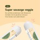Chōmi Dog Super Sausage Fresh Chicken & Veggie Pack of 8 | (200 g x 8) Dog Food | Wet Food for Dogs | Chicken Sausage for Dogs | Adult | Grain-Free and Preservative Free | with Algae | Barf Chōmi Dog Super Sausage Fresh Chicken & Veggie Pack of 8 | (200 g x 8) Dog Food | Wet Food for Dogs | Chicken Sausage for Dogs | Adult | Grain-Free and Preservative Free | with Algae | Barf