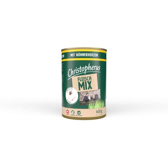 Christopherus Meat Mix with Turkey, Complete Food for Dogs, Wet Food, 6 x 800 g Christopherus Meat Mix with Turkey, Complete Food for Dogs, Wet Food, 6 x 800 g