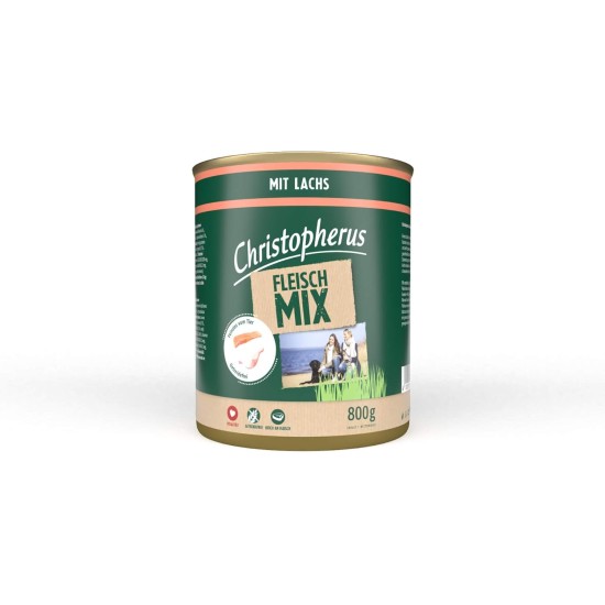 Christopherus Meat Mix with Turkey, Complete Food for Dogs, Wet Food, 6 x 800 g Christopherus Meat Mix with Turkey, Complete Food for Dogs, Wet Food, 6 x 800 g