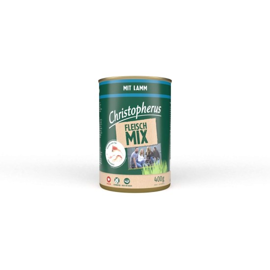 Christopherus Meat Mix with Turkey, Complete Food for Dogs, Wet Food, 6 x 800 g Christopherus Meat Mix with Turkey, Complete Food for Dogs, Wet Food, 6 x 800 g