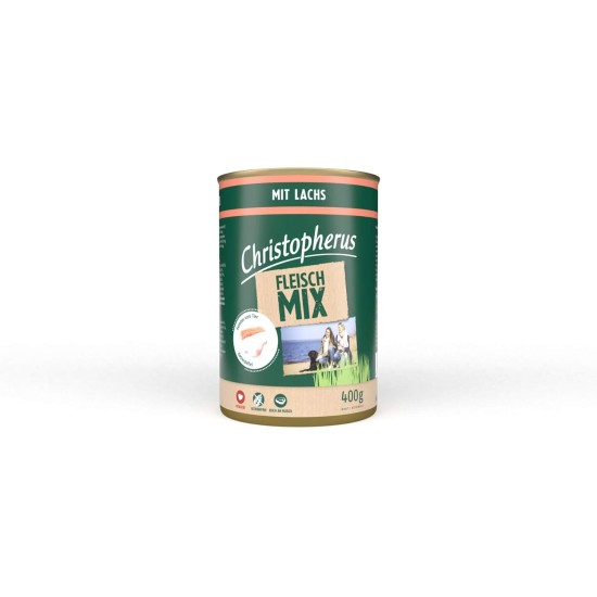Christopherus Meat Mix with Turkey, Complete Food for Dogs, Wet Food, 6 x 800 g Christopherus Meat Mix with Turkey, Complete Food for Dogs, Wet Food, 6 x 800 g