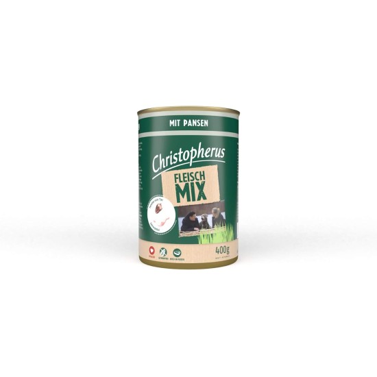 Christopherus Meat Mix with Turkey, Complete Food for Dogs, Wet Food, 6 x 800 g Christopherus Meat Mix with Turkey, Complete Food for Dogs, Wet Food, 6 x 800 g