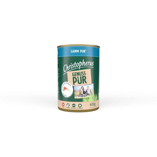 Christopherus PUR Chicken, Complete Food for Dogs, Wet Food, 6 x 400 g Christopherus PUR Chicken, Complete Food for Dogs, Wet Food, 6 x 400 g