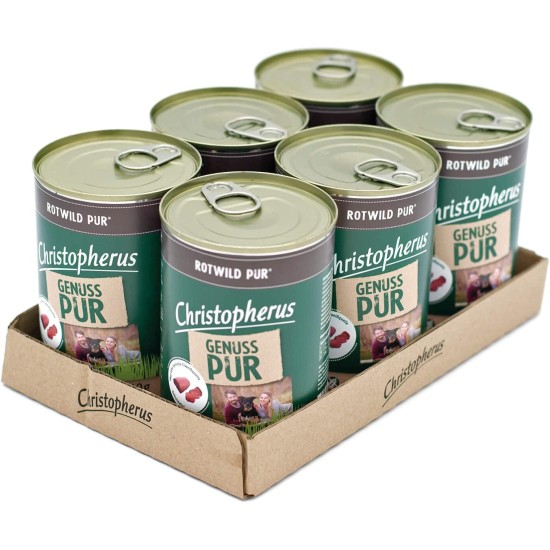 Christopherus PUR Horse Complete Food for Dogs Wet Food 6 x 400 g Christopherus PUR Horse Complete Food for Dogs Wet Food 6 x 400 g