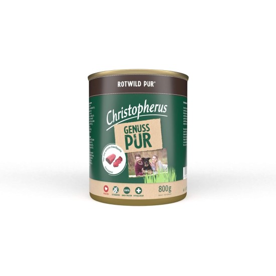 Christopherus PUR Horse Complete Food for Dogs Wet Food 6 x 400 g Christopherus PUR Horse Complete Food for Dogs Wet Food 6 x 400 g