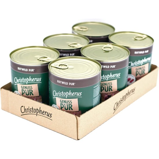Christopherus PUR Horse Complete Food for Dogs Wet Food 6 x 400 g Christopherus PUR Horse Complete Food for Dogs Wet Food 6 x 400 g