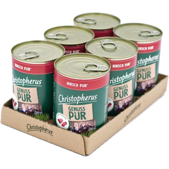 Christopherus PUR Horse Complete Food for Dogs Wet Food 6 x 400 g Christopherus PUR Horse Complete Food for Dogs Wet Food 6 x 400 g