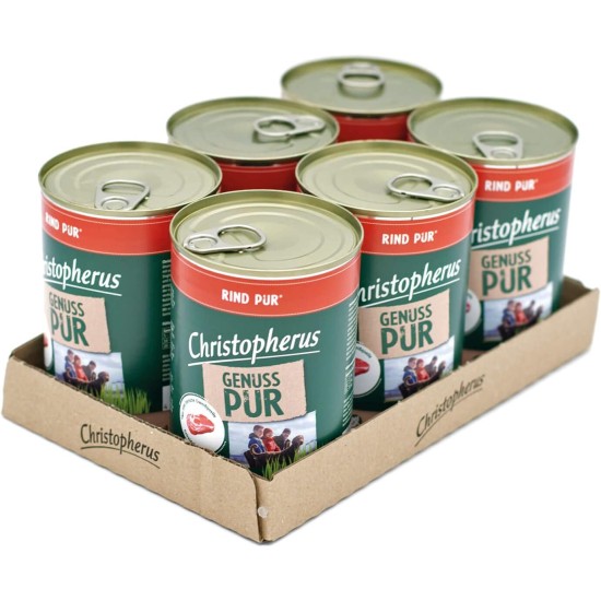 Christopherus PUR Horse Complete Food for Dogs Wet Food 6 x 400 g Christopherus PUR Horse Complete Food for Dogs Wet Food 6 x 400 g