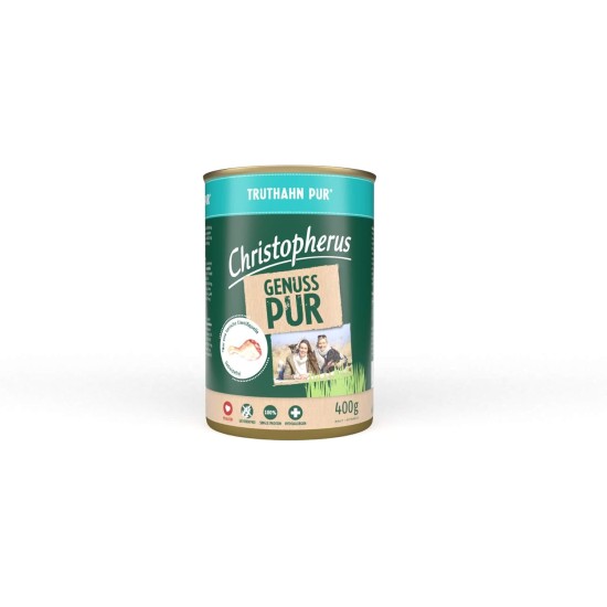 Christopherus PUR Horse Complete Food for Dogs Wet Food 6 x 400 g Christopherus PUR Horse Complete Food for Dogs Wet Food 6 x 400 g