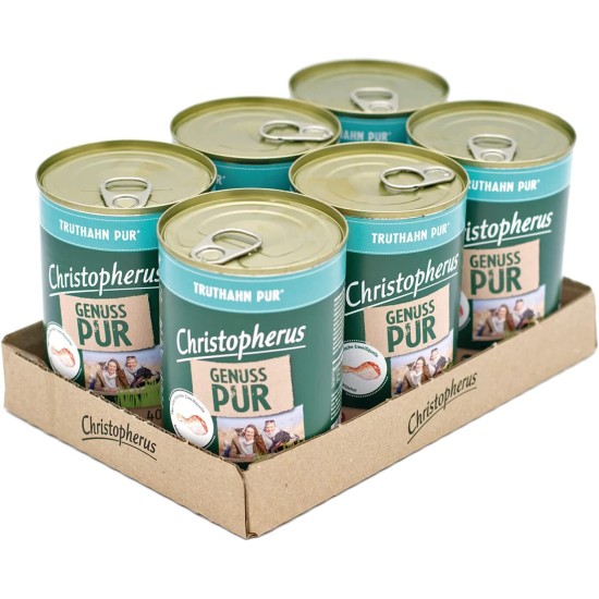 Christopherus PUR Horse Complete Food for Dogs Wet Food 6 x 400 g Christopherus PUR Horse Complete Food for Dogs Wet Food 6 x 400 g