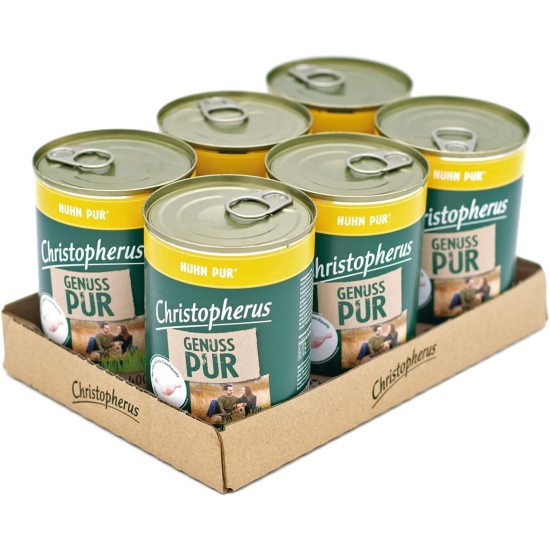 Christopherus PUR Horse Complete Food for Dogs Wet Food 6 x 400 g Christopherus PUR Horse Complete Food for Dogs Wet Food 6 x 400 g