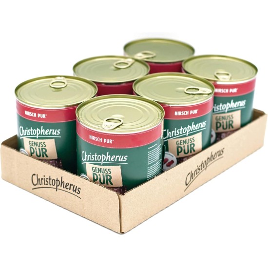 Christopherus PUR Horse Complete Food for Dogs Wet Food 6 x 400 g Christopherus PUR Horse Complete Food for Dogs Wet Food 6 x 400 g