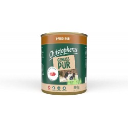 Christopherus PUR Horse Complete Food for Dogs Wet Food 6 x 800 g Christopherus PUR Horse Complete Food for Dogs Wet Food 6 x 800 g