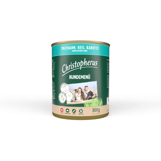 Christopherus Senior Dog Menu with Duck, Potato, Spinach, Complete Food for Older Dogs, Wet Food, 6 x 400 g Christopherus Senior Dog Menu with Duck, Potato, Spinach, Complete Food for Older Dogs, Wet Food, 6 x 400 g