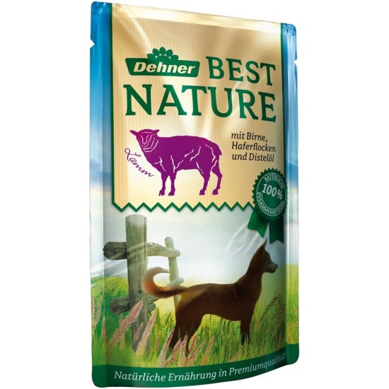 Dehner Best Nature Adult Dog Food, Beef and Spaetzle with Carrots, in Bag, 12 x 150 g (1.8 kg) Dehner Best Nature Adult Dog Food, Beef and Spaetzle with Carrots, in Bag, 12 x 150 g (1.8 kg)