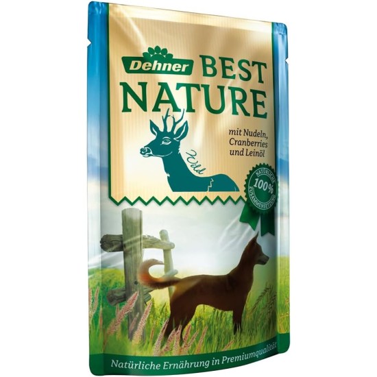 Dehner Best Nature Adult Dog Food, Beef and Spaetzle with Carrots, in Bag, 12 x 150 g (1.8 kg) Dehner Best Nature Adult Dog Food, Beef and Spaetzle with Carrots, in Bag, 12 x 150 g (1.8 kg)