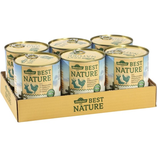 Dehner Best Nature Dog Wet Food, Junior / Adult / Senior / Light, Various Types and Sizes Dehner Best Nature Dog Wet Food, Junior / Adult / Senior / Light, Various Types and Sizes