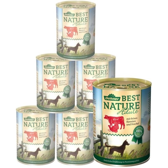 Dehner Best Nature Dog Wet Food, Junior / Adult / Senior / Light, Various Types and Sizes Dehner Best Nature Dog Wet Food, Junior / Adult / Senior / Light, Various Types and Sizes
