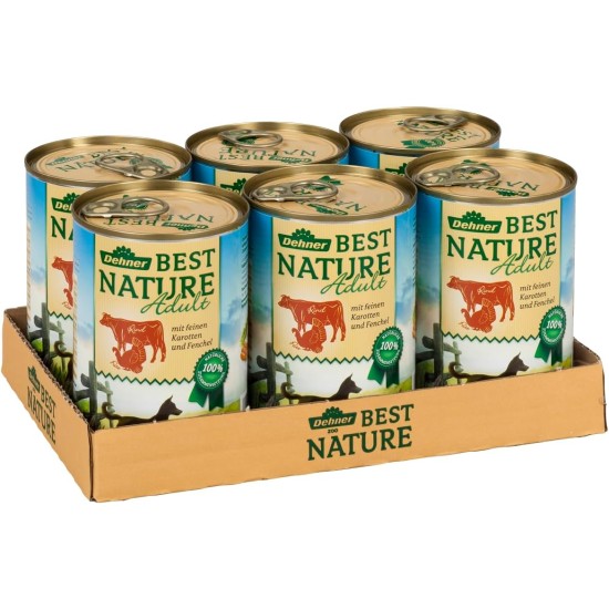 Dehner Best Nature Dog Wet Food, Junior / Adult / Senior / Light, Various Types and Sizes Dehner Best Nature Dog Wet Food, Junior / Adult / Senior / Light, Various Types and Sizes