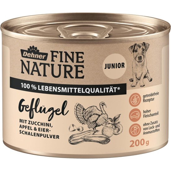 Dehner Fine Nature Dog Food, Food Grade Wet Food for Adult Dogs, Beef, 6 x 400 g Tin (2.4 kg) Dehner Fine Nature Dog Food, Food Grade Wet Food for Adult Dogs, Beef, 6 x 400 g Tin (2.4 kg)