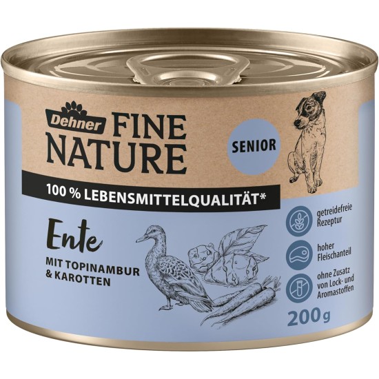 Dehner Fine Nature Dog Food, Food Grade Wet Food for Adult Dogs, Beef, 6 x 400 g Tin (2.4 kg) Dehner Fine Nature Dog Food, Food Grade Wet Food for Adult Dogs, Beef, 6 x 400 g Tin (2.4 kg)