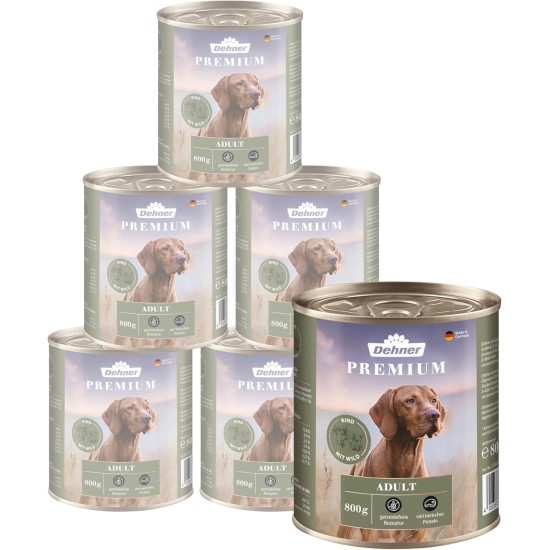 Dehner Premium Wet Dog Food, Junior / Adult / Senior, Various Types and Sizes Dehner Premium Wet Dog Food, Junior / Adult / Senior, Various Types and Sizes