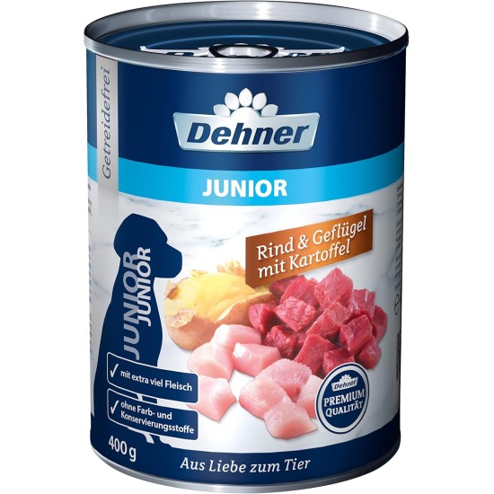 Dehner Premium Wet Dog Food, Junior / Adult / Senior, Various Types and Sizes Dehner Premium Wet Dog Food, Junior / Adult / Senior, Various Types and Sizes