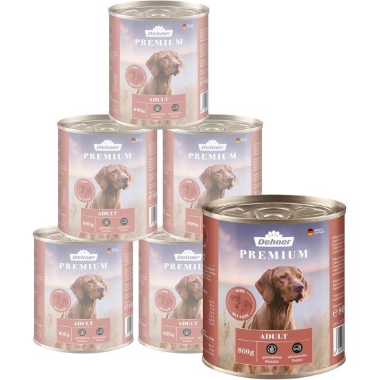 Dehner Premium Wet Dog Food, Junior / Adult / Senior, Various Types and Sizes Dehner Premium Wet Dog Food, Junior / Adult / Senior, Various Types and Sizes