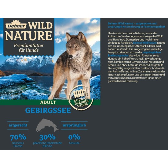 Dehner Wild Nature Wet Dog Food, Junior / Adult / Senior, Various Types and Sizes Dehner Wild Nature Wet Dog Food, Junior / Adult / Senior, Various Types and Sizes