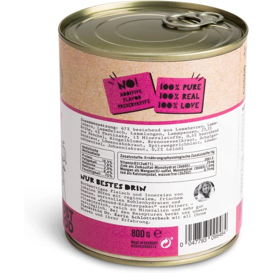 Dogs'n Tiger Monoprotein, Saddle Resistant, Adult Premium Wet Dog Food with Horse Meat and Potatoes, Hypoallergenic, No Grains, Added Sugar, with Optimal Compatibility, 6 x 400 g Dogs'n Tiger Monoprotein, Saddle Resistant, Adult Premium Wet Dog Food with Horse Meat and Potatoes, Hypoallergenic, No Grains, Added Sugar, with Optimal Compatibility, 6 x 400 g