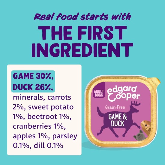 Edgard & Cooper Wet Dog Food (Chicken & Turkey, 150g x 11), Grain Free, Natural Ingredients and Fresh Meat, Full of Essential Amino Acids Edgard & Cooper Wet Dog Food (Chicken & Turkey, 150g x 11), Grain Free, Natural Ingredients and Fresh Meat, Full of Essential Amino Acids