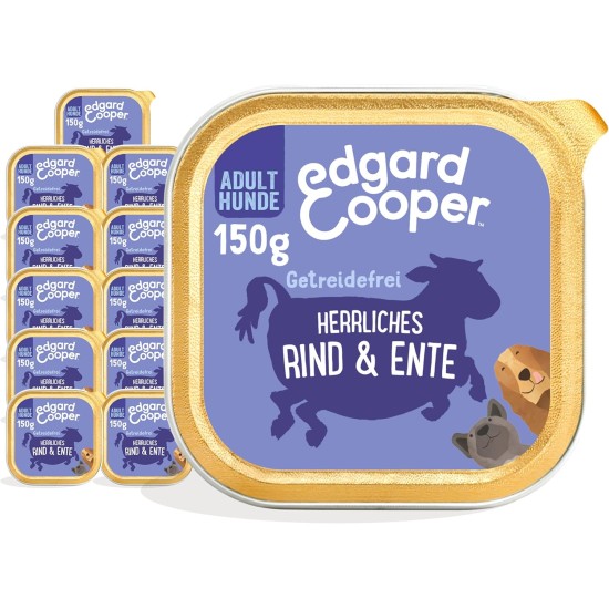 Edgard & Cooper Wet Dog Food (Chicken & Turkey, 150g x 11), Grain Free, Natural Ingredients and Fresh Meat, Full of Essential Amino Acids Edgard & Cooper Wet Dog Food (Chicken & Turkey, 150g x 11), Grain Free, Natural Ingredients and Fresh Meat, Full of Essential Amino Acids