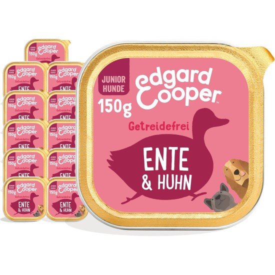Edgard & Cooper Wet Dog Food (Chicken & Turkey, 150g x 11), Grain Free, Natural Ingredients and Fresh Meat, Full of Essential Amino Acids Edgard & Cooper Wet Dog Food (Chicken & Turkey, 150g x 11), Grain Free, Natural Ingredients and Fresh Meat, Full of Essential Amino Acids
