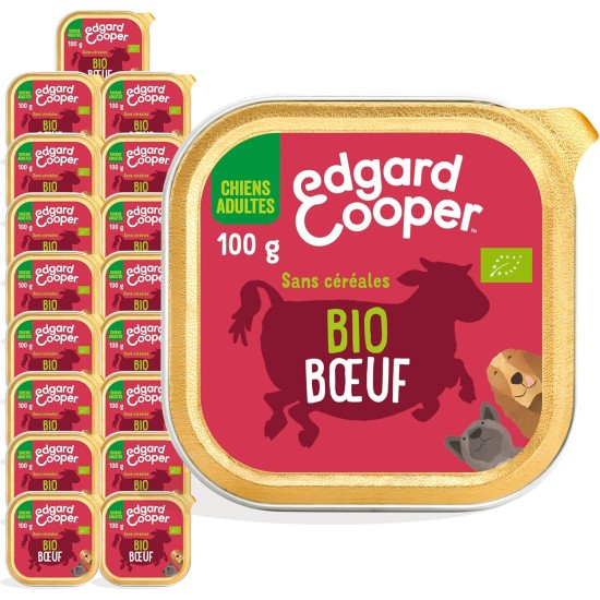 Edgard & Cooper Wet Dog Food (Organic Fish 100g x 17), Grain-Free & Organic, Fresh Fish and High Quality Proteins, Real Ingredients for Dogs, Hypoallergenic, No Added Sugar Edgard & Cooper Wet Dog Food (Organic Fish 100g x 17), Grain-Free & Organic, Fresh Fish and High Quality Proteins, Real Ingredients for Dogs, Hypoallergenic, No Added Sugar