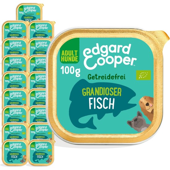 Edgard & Cooper Wet Food for Dogs (Meat, 100 g x 17), Dog Wet Food Grain-Free 150 g, No Sugar, Natural Ingredients and Fresh Meat, Full of Essential Amino Acids Edgard & Cooper Wet Food for Dogs (Meat, 100 g x 17), Dog Wet Food Grain-Free 150 g, No Sugar, Natural Ingredients and Fresh Meat, Full of Essential Amino Acids