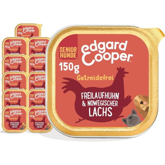 Edgard & Cooper Wet Puppy Food (Duck & Chicken, 150g x 11), Grain Free, Natural Ingredients and Fresh Meat, Full of Essential Amino Acids Edgard & Cooper Wet Puppy Food (Duck & Chicken, 150g x 11), Grain Free, Natural Ingredients and Fresh Meat, Full of Essential Amino Acids