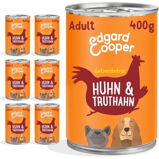 Edgard & Cooper Wet Puppy Food (Duck & Chicken, 400g x 6), Grain Free, Natural Ingredients and Fresh Meat, Full of Essential Amino Acids Edgard & Cooper Wet Puppy Food (Duck & Chicken, 400g x 6), Grain Free, Natural Ingredients and Fresh Meat, Full of Essential Amino Acids