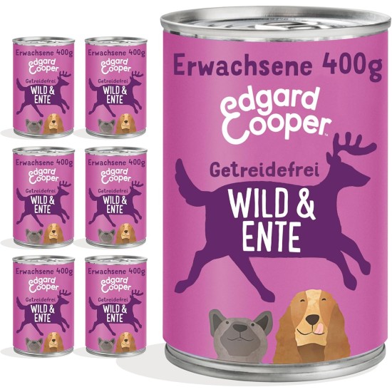 Edgard & Cooper Wet Puppy Food (Duck & Chicken, 400g x 6), Grain Free, Natural Ingredients and Fresh Meat, Full of Essential Amino Acids Edgard & Cooper Wet Puppy Food (Duck & Chicken, 400g x 6), Grain Free, Natural Ingredients and Fresh Meat, Full of Essential Amino Acids
