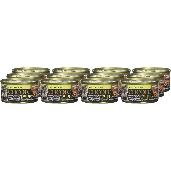 Encore 100% Natural Premium Wet Food for Dogs, Chicken Breast in Broth for Adult Cats - Pack of 16 x 156 g Cans Encore 100% Natural Premium Wet Food for Dogs, Chicken Breast in Broth for Adult Cats - Pack of 16 x 156 g Cans