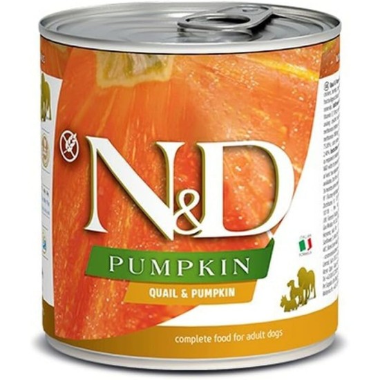 Farmina N&D Pumpkin Pate Dog Food (Wet Food, with High Quality Vitamins and Natural Antioxidants, Corn Free, Ingredients: Quail and Pumpkin, Serving Size: 285g) Farmina N&D Pumpkin Pate Dog Food (Wet Food, with High Quality Vitamins and Natural Antioxidants, Corn Free, Ingredients: Quail and Pumpkin, Serving Size: 285g)