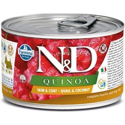 Farmina Natural & Delicious canine Quinoa Skin & Coat Mini con Quaglia e Cocco 140 gr umido