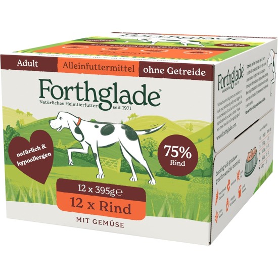 Forthglade Wet Food for Dogs (Mix Pack, 6 x 395 g Bowls) - Grain-Free Food with Beef, Turkey or Chicken & Vegetables for Adult Dogs from 1 Year Old, Hypoallergenic Dog Food Forthglade Wet Food for Dogs (Mix Pack, 6 x 395 g Bowls) - Grain-Free Food with Beef, Turkey or Chicken & Vegetables for Adult Dogs from 1 Year Old, Hypoallergenic Dog Food