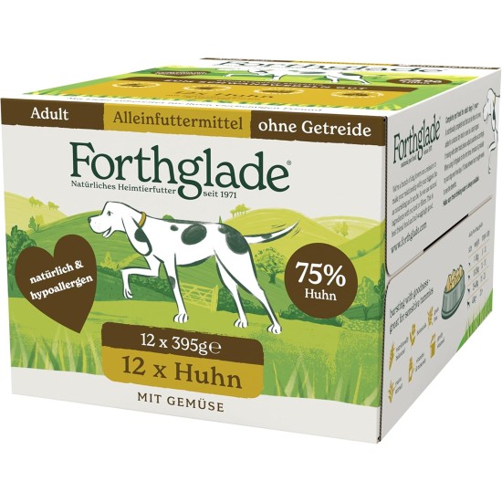 Forthglade Wet Food for Dogs (Mix Pack, 6 x 395 g Bowls) - Grain-Free Food with Beef, Turkey or Chicken & Vegetables for Adult Dogs from 1 Year Old, Hypoallergenic Dog Food Forthglade Wet Food for Dogs (Mix Pack, 6 x 395 g Bowls) - Grain-Free Food with Beef, Turkey or Chicken & Vegetables for Adult Dogs from 1 Year Old, Hypoallergenic Dog Food