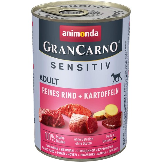 GranCarno animonda Dog Wet Food Superfoods Variation (6 x 400 g), Dog Food Wet without Grain and Sugar for Adult Dogs, with Fresh Meat Ingredients GranCarno animonda Dog Wet Food Superfoods Variation (6 x 400 g), Dog Food Wet without Grain and Sugar for Adult Dogs, with Fresh Meat Ingredients